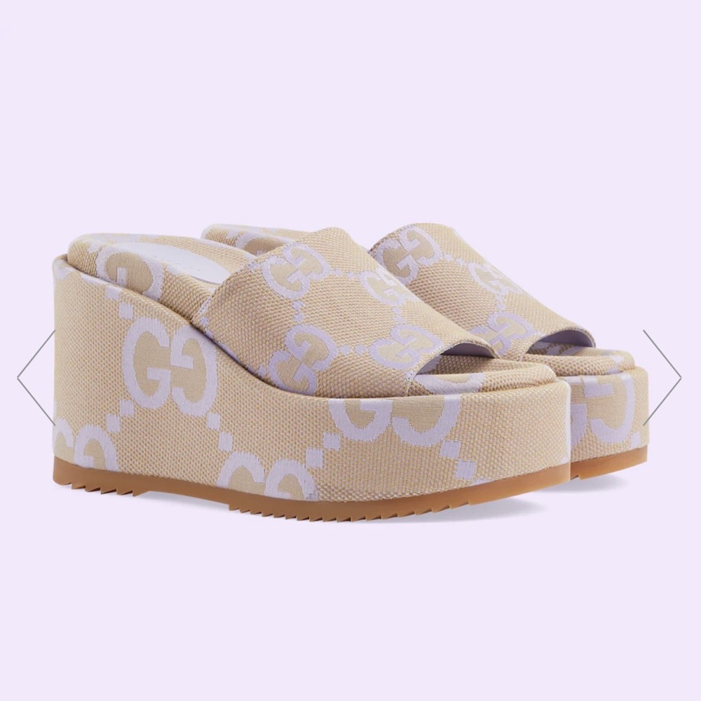 Gucci platform wedge